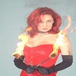 Glamorous Fire Performer